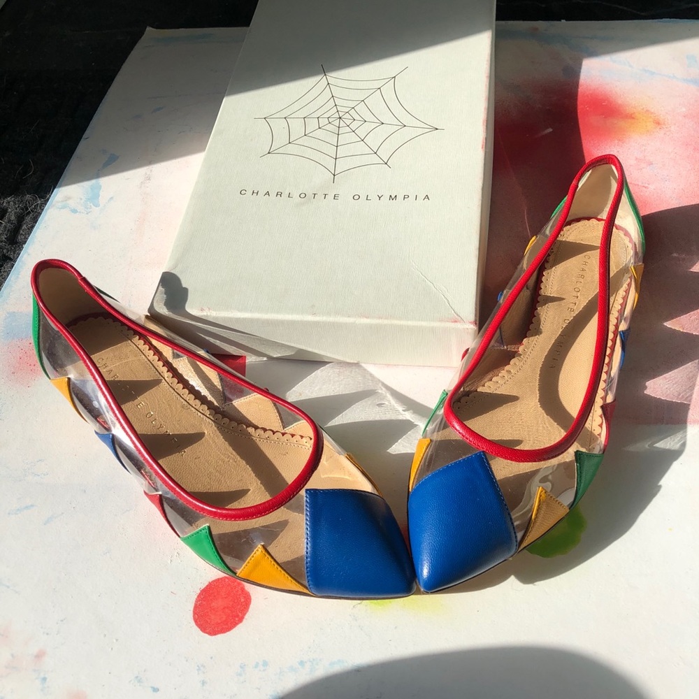 Charlotte Olympia Leather and PVC never worn